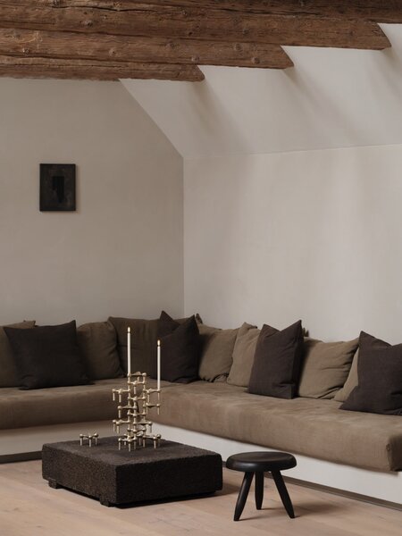 Designový svícen STOFF Nagel Brushed Brass – set 3 ks