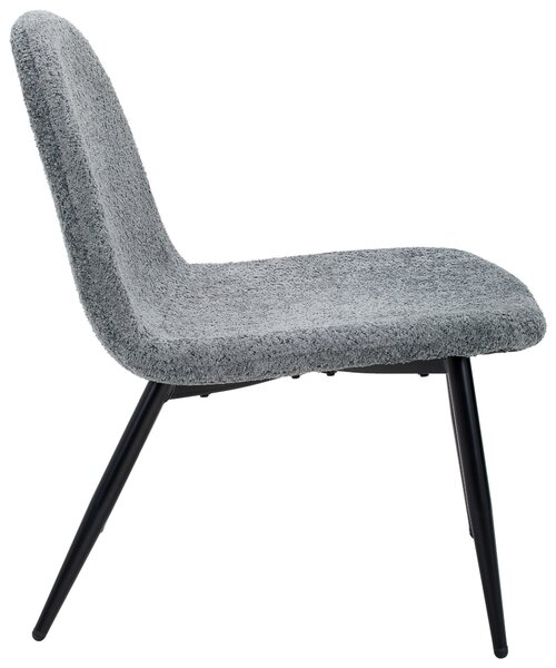 KŘESLO, dřevo, kov, textil, šedá, černá Livetastic - Křesla klasická, Online Only