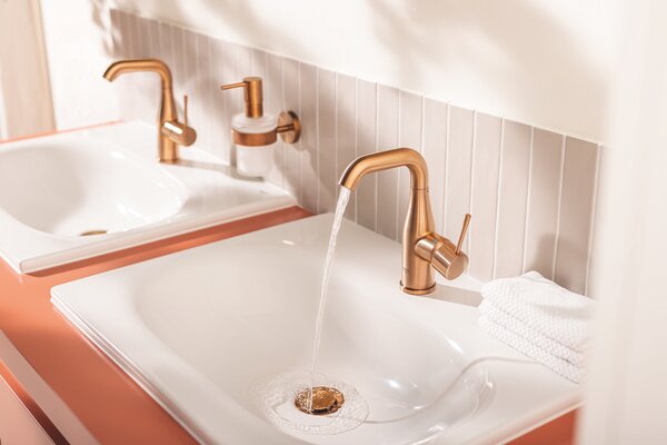 GROHE Essence Professional - Páková umyvadlová baterie, velikost M, kartáčovaný Warm Sunset 24173DL1