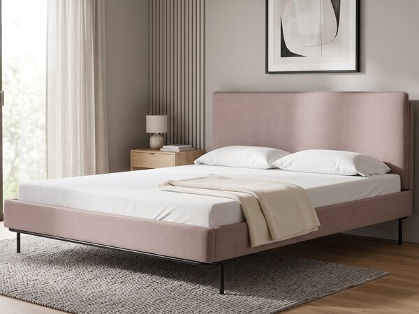Postel Tkanina CORIO 160 x 200 cm Taupe