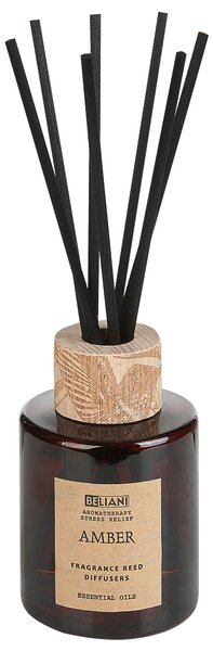 Vonná svíčka s aroma difuzérem DARK ELEGANCE 9 cm Hnědá