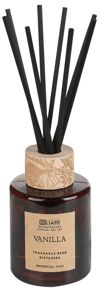 Vonná svíčka s aroma difuzérem DARK ELEGANCE 9 cm Hnědá