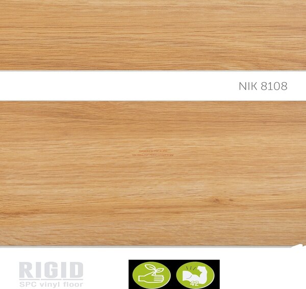 Rigid Vinyl Floor click Dub medový 8108 2,235 m2