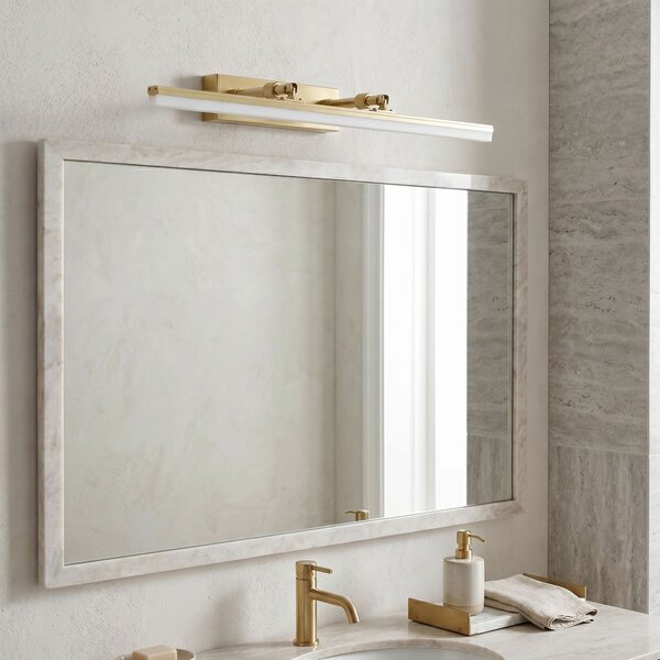 Toolight Rea, Koupelnové nástěnné LED svítidlo APP1876-1W 60cm BRUSH GOLD, OSW-66031