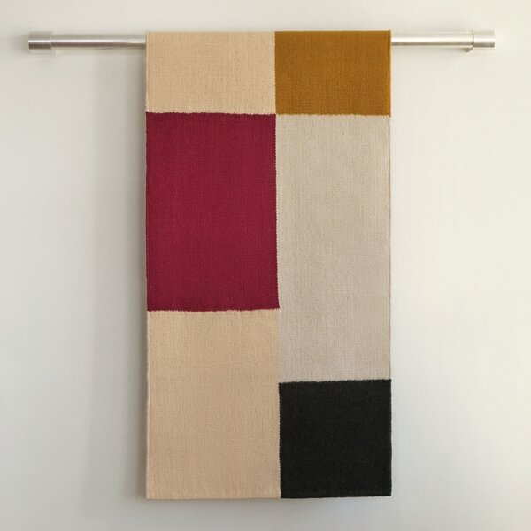 HAY Koberec Ethan Cook Flat Works, Peach Green Check, 170 x 240