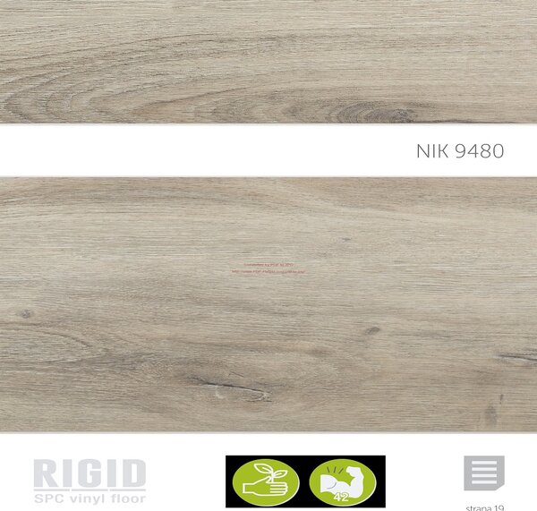 Rigid Vinyl Floor click Dub skandinávský 9480 2,235 m2