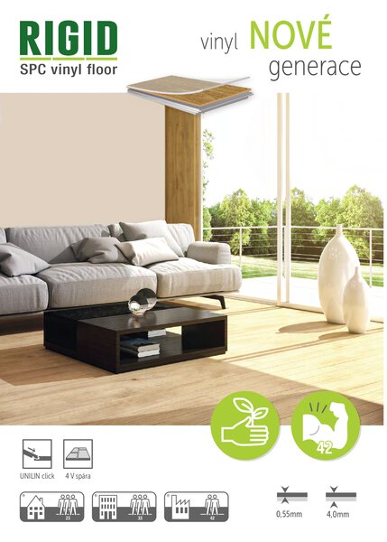 Rigid Vinyl Floor click Dub selský 2,235 m2
