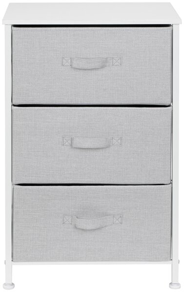 KOMODA, šedá, bílá, 45/71.5/30 cm PBJ - Široké komody, Online Only