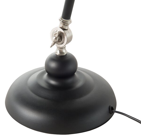 Stolní lampa MERAMEC Nastavitelná Kov Černá