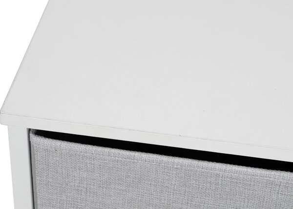 KOMODA, šedá, bílá, 45/92.5/30 cm PBJ - Široké komody, Online Only