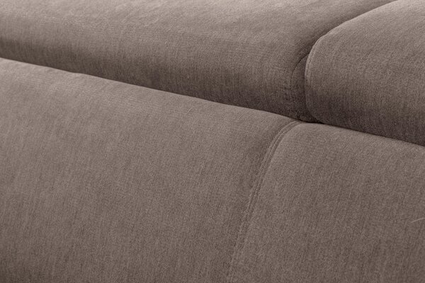 ROZKLÁDACÍ POHOVKA S MATRACÍ, textil, hnědá Novel - Rozkládací pohovky