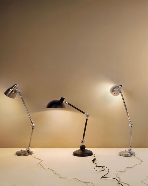 Stolní lampa MERAMEC Nastavitelná Kov Černá