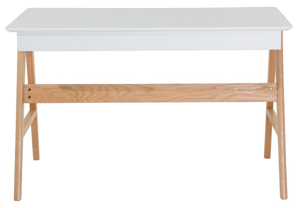 Pracovní stůl SHESLAY Bílá 120 cm 70 cm se zásuvkami