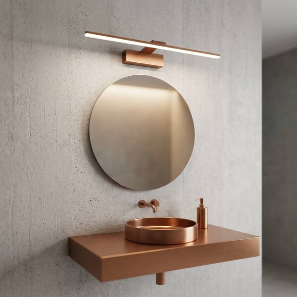 Toolight Rea, Koupelnové nástěnné LED svítidlo SWE014-1W 58cm BRUSH COPPER, OSW-20113