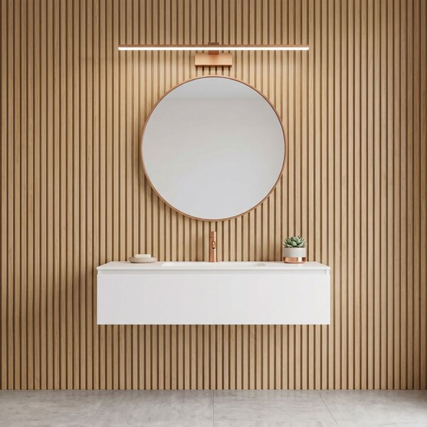 Toolight Rea, Koupelnové nástěnné LED svítidlo SWE015-1W 73cm BRUSH COPPER, OSW-20114