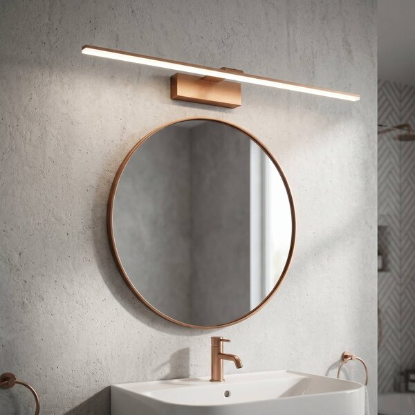 Toolight Rea, Koupelnové nástěnné LED svítidlo SWE015-1W 73cm BRUSH COPPER, OSW-20114