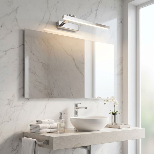 Toolight Rea, Koupelnové nástěnné LED svítidlo SWE028-1W 40cm CHROME, OSW-20127
