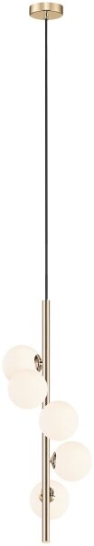 Zuma Line P0574-05E-F7AA - Lustr na lanku ARCTURUS 5xG9/4W/230V zlatá