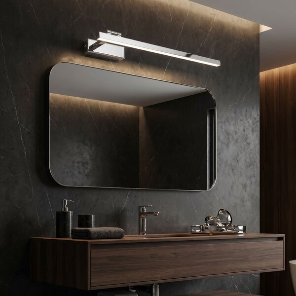 Toolight Rea, Koupelnové nástěnné LED svítidlo SWE029-1W 60cm CHROME, OSW-20128