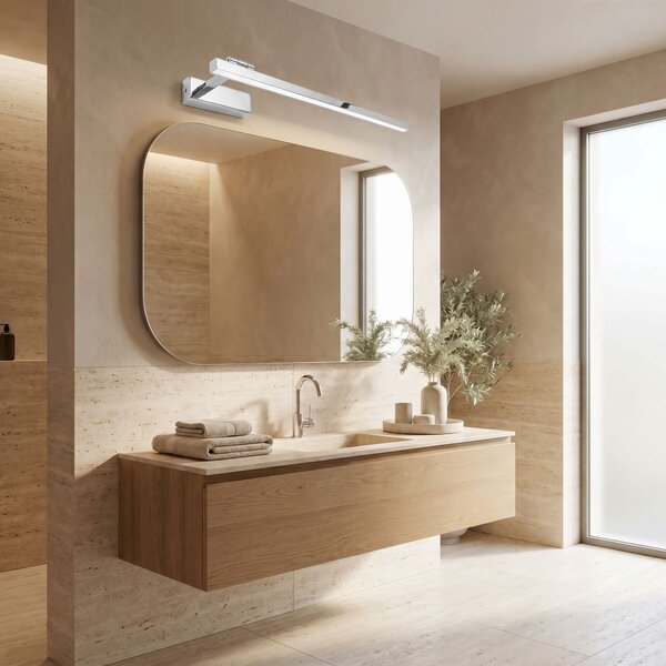 Toolight Rea, Koupelnové nástěnné LED svítidlo SWE029-1W 60cm CHROME, OSW-20128