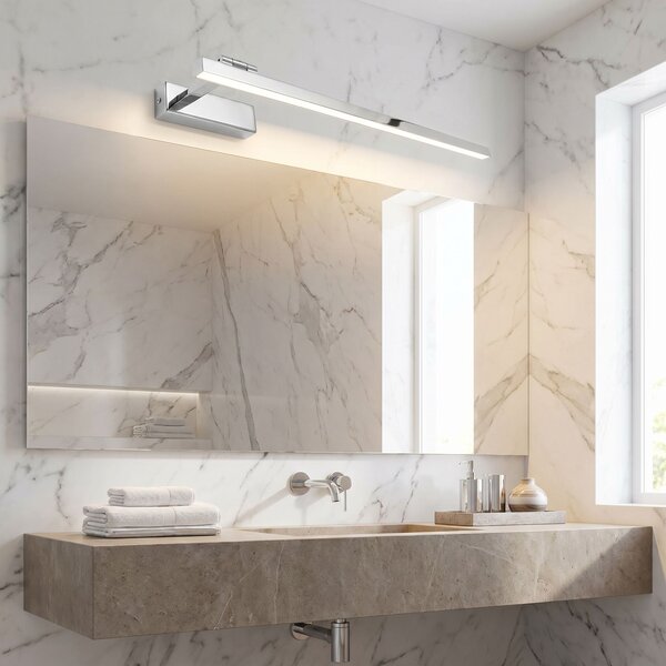 Toolight Rea, Koupelnové nástěnné LED svítidlo SWE029-1W 60cm CHROME, OSW-20128
