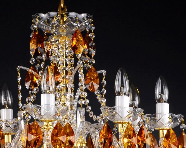 Lustr křišťálový AL132K, Varianta Stříbrný