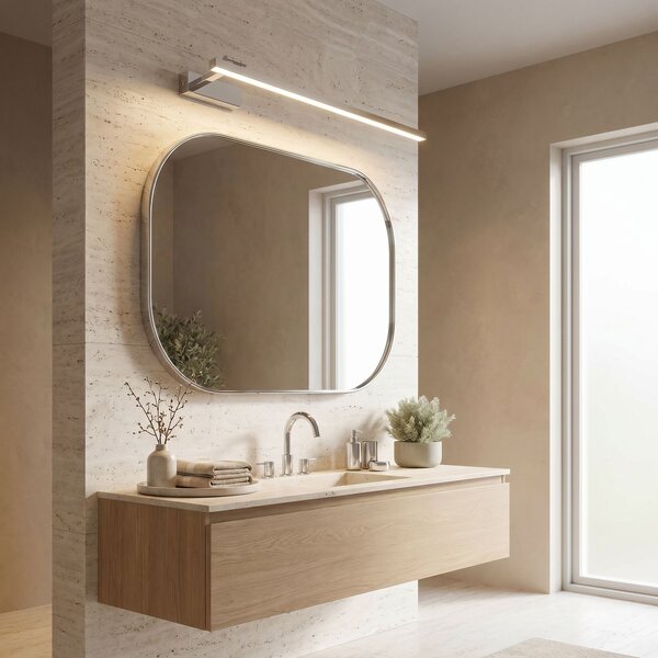 Toolight Rea, Koupelnové nástěnné LED svítidlo SWE030-1W 80cm CHROME, OSW-20129