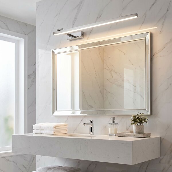 Toolight Rea, Koupelnové nástěnné LED svítidlo SWE030-1W 80cm CHROME, OSW-20129