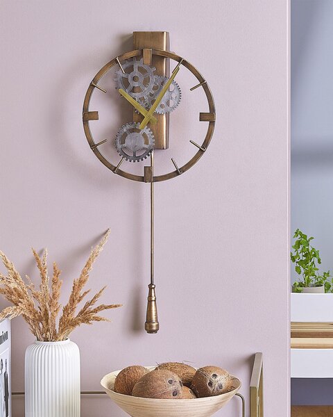 Nástěnné hodiny MARCOTE 30 cm Kov Zlatá
