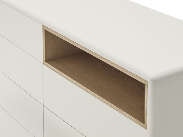 KOMODA CORVO KRÉMOVÁ 40 X 120 CM