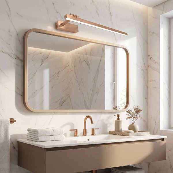 Toolight Rea, Koupelnové nástěnné LED svítidlo SWE038-1W 60cm BRUSH COPPER, OSW-20138