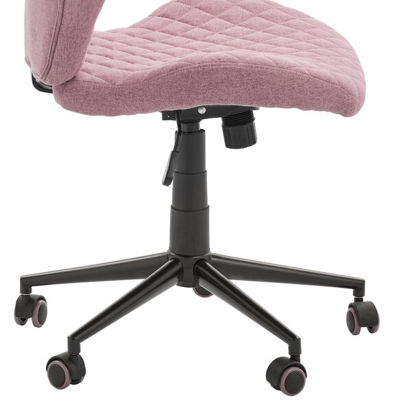 OTOČNÁ ŽIDLE, tkaná látka, růžová Carryhome - Otočné židle