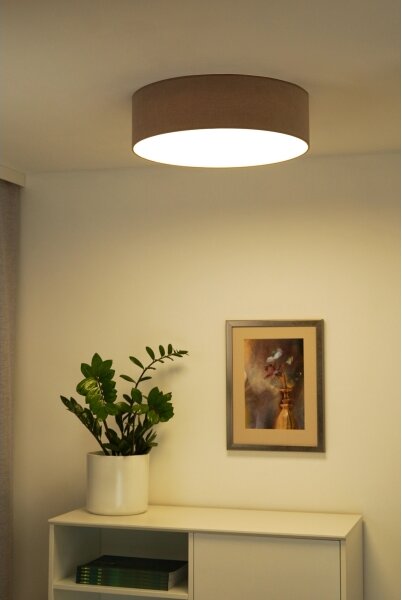 Duolla - LED Stropní svítidlo CORTINA LED/26W/230V pr. 45 cm 4000K hnědá
