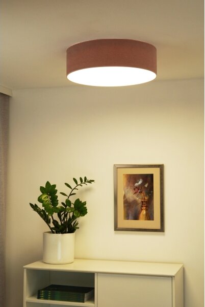 Duolla - LED Stropní svítidlo CORTINA LED/26W/230V pr. 30 cm 4000K růžová