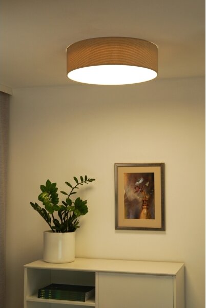 Duolla - LED Stropní svítidlo CORTINA LED/26W/230V pr. 30 cm 4000K béžová