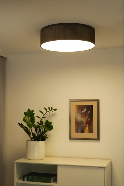 Duolla - LED Stropní svítidlo CORTINA LED/26W/230V pr. 45 cm 4000K hnědá