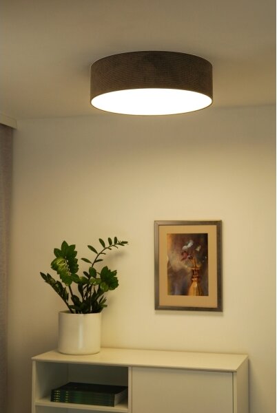 Duolla - LED Stropní svítidlo CORTINA LED/26W/230V pr. 30 cm 4000K hnědá