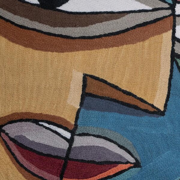 Povlak ART WOOL picasso žlutomodrá 45 x 45 cm