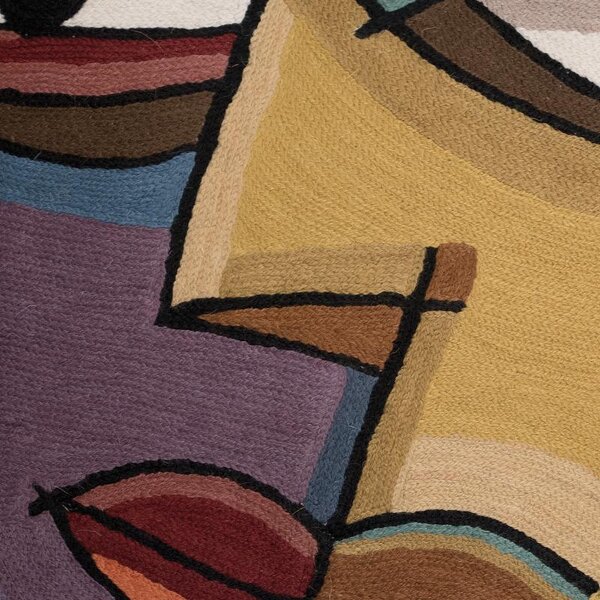 Povlak ART WOOL picasso žlutofialová 45 x 45 cm