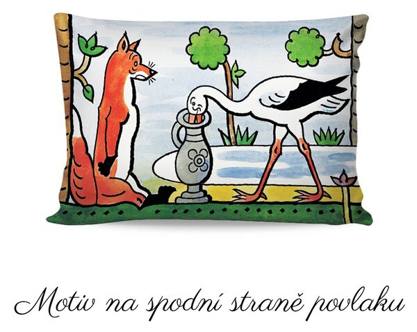 Bavlněné povlečení Josef Lada - Bajky: 140x200cm, 70x90cm