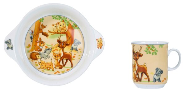 SADA DĚTSKÉHO NÁDOBÍ porcelán keramika Ritzenhoff Breker - Kolekce nádobí