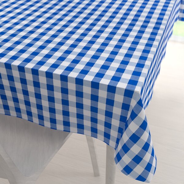 Biante Teflonový obdélníkový ubrus TF-070 Modro-bílá kostka 50x100 cm
