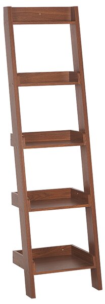 Regál s 5 policemi MOBILE DUO 169 cm Tmavě hnědá
