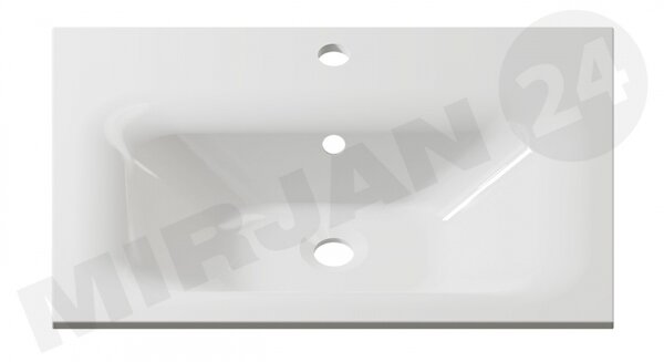 Koupelnový nábytek Mandy, Barva: wenge, Sifon k umyvadlu: ne, Umyvadlo: ano, Osvětlení: osvětlení LED - bílé Mirjan24 5902928036701