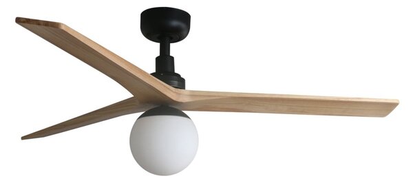 FARO 34283-11L - Stropní ventilátor KLIM M 1xE27/15W/230V borovice/černá + DO