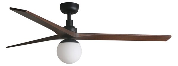 FARO 34276-11L - Stropní ventilátor KLIM L 1xE27/15W/230V ořech/černá + DO