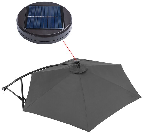 Deuba LED slunečník Mali Ø350 cm - antracit