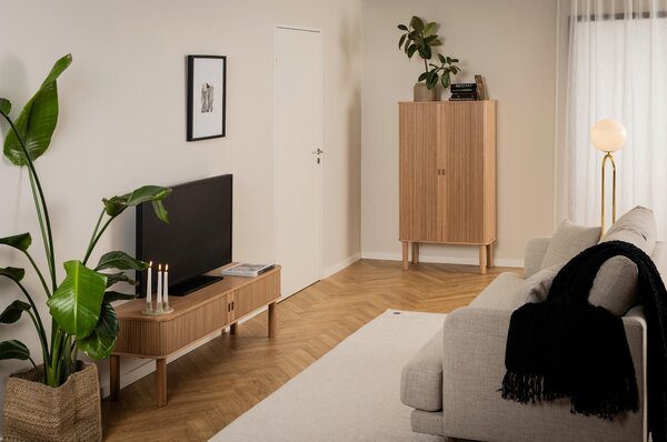 KOMODA POD TELEVIZI, barvy dubu, 140/45/40 cm - Online Only TV příslušenství, Online Only