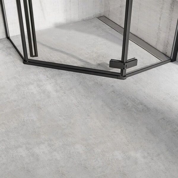 Rea Diamond, sprchový kout 90x90x200 cm + černá sprchová vanička, KPL-15622