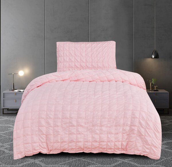 Krepové povlečení polycotton Neapol růžové 200x140cm+90x70cm